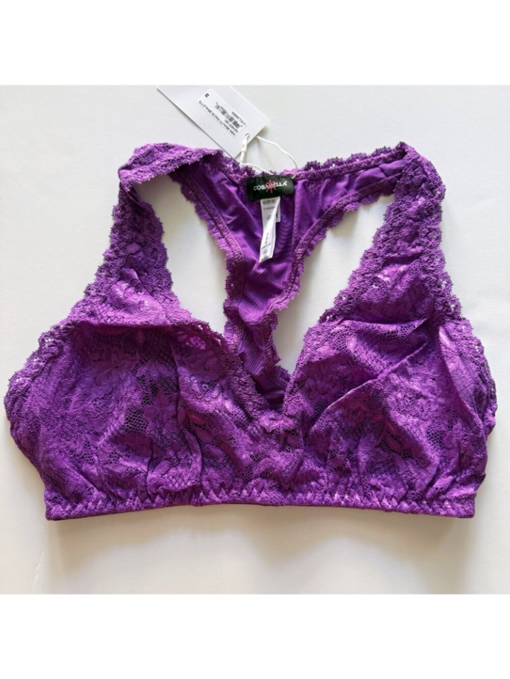 Cosabella Never Say Never Beauty Racie Bralette in Cyclamen M Medium NWT